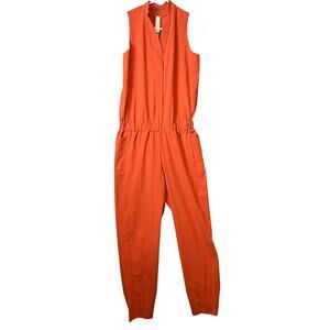 Oiselle Utility Jumpsuit Terra Firma Small‎ New Clay Orange Athletic Athleisure